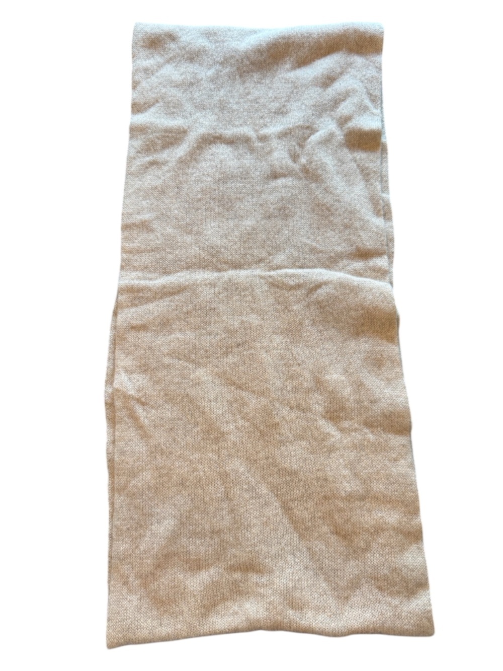 NWT Isaac Mizrahi Live! Camel Cashmere Knit Scarf